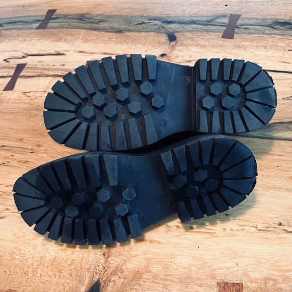 Women's/Teens Black Platform Punk Loafers Shoes US8 Excellent - Picture 6 of 7